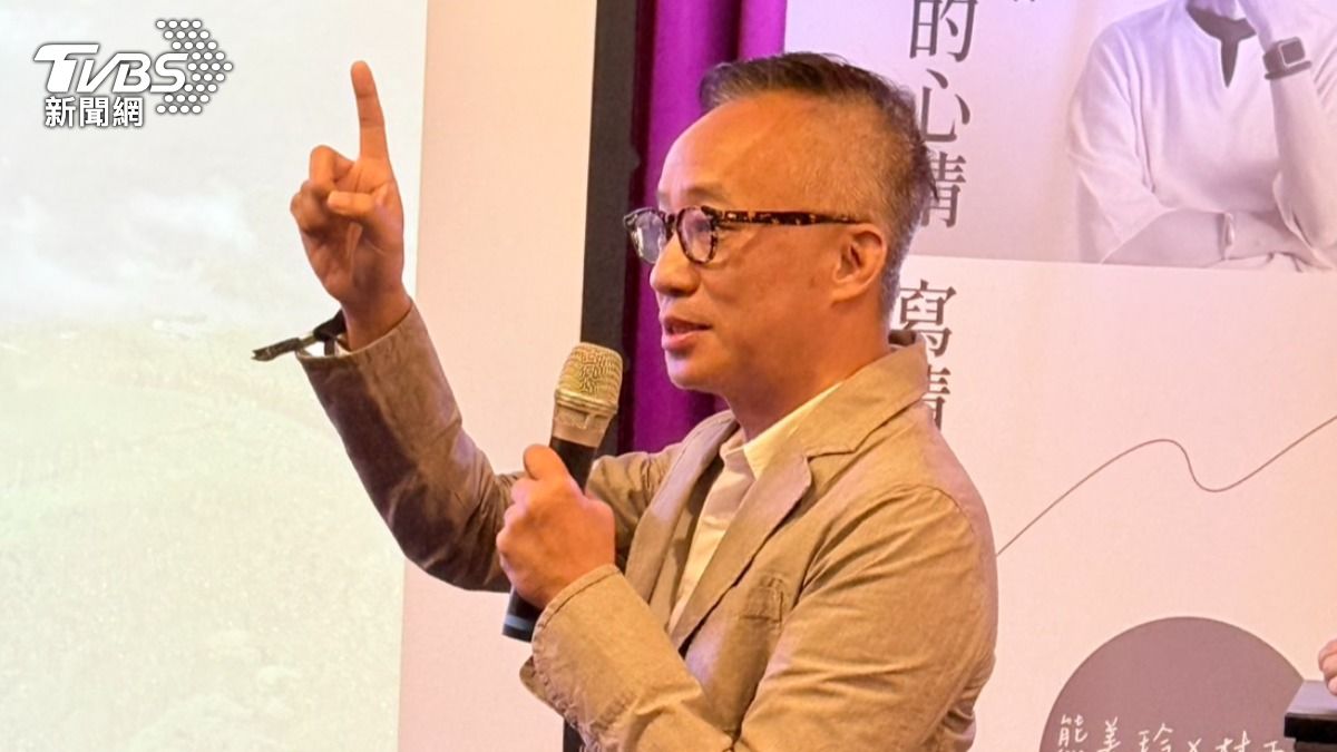 許常德被問及陳盈潔近況，感動說「一切都很圓滿」。（圖／陳薈涵攝）