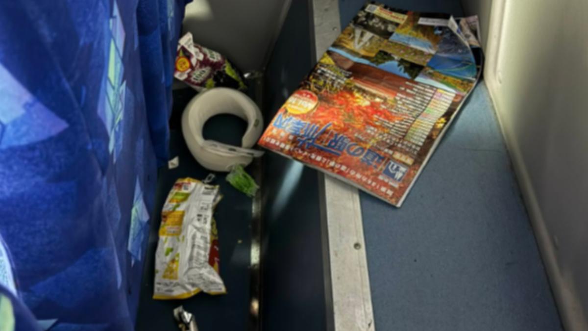 陸客團遊日本「垃圾亂丟、飲料灑滿地」 遊覽車駕駛崩潰