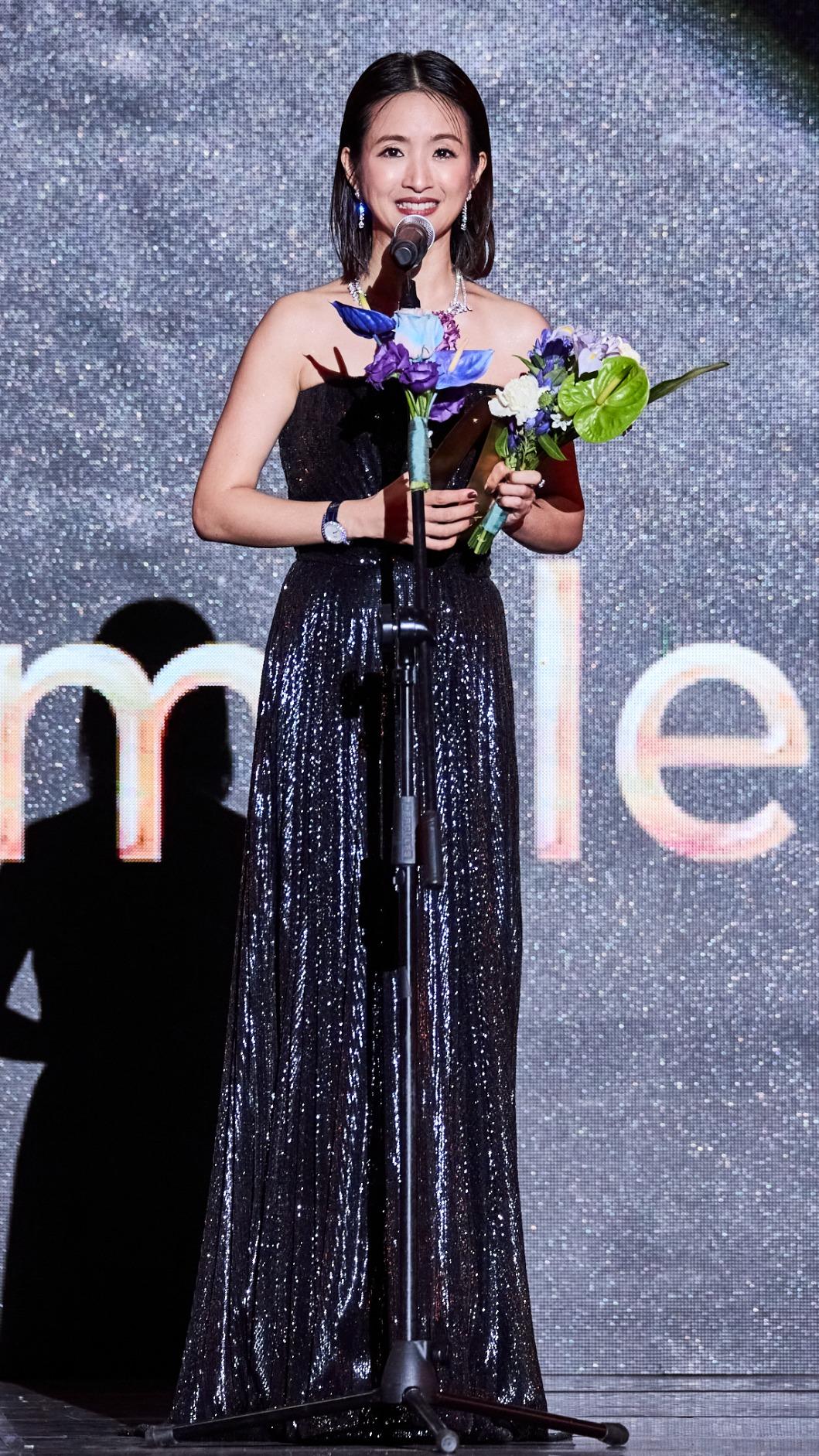 林依晨在眾多亞洲優秀女演員中拿下「最佳女主角獎」。(圖/Busan International Film Festival提供)