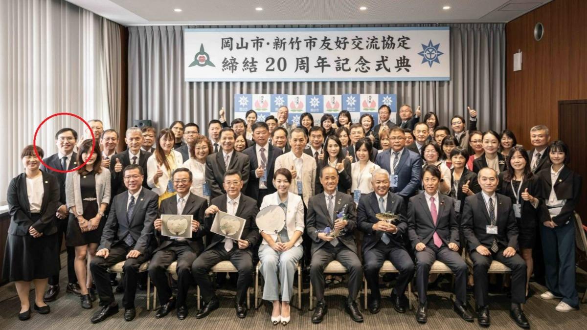 高虹安幕僚田政弘(紅圈)涉洩密。(圖/翻攝自新竹市政府官網)
