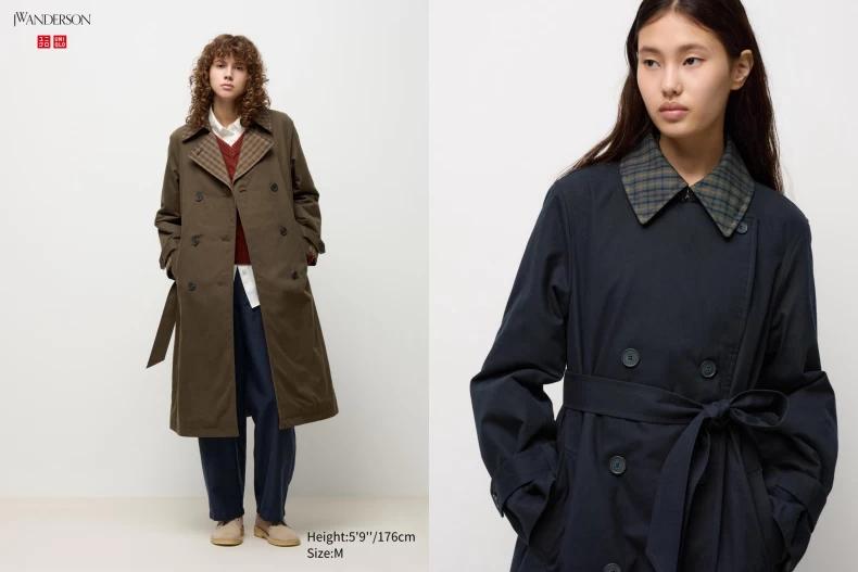 UNIQLO x JW ANDERSON 風衣外套。(圖/翻攝自Uniqlo官網)