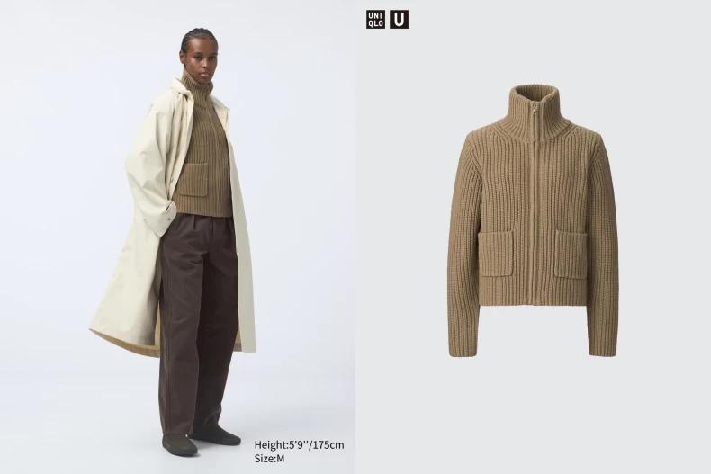 Uniqlo U 小羊毛混紡外套。(圖/翻攝自Uniqlo官網)