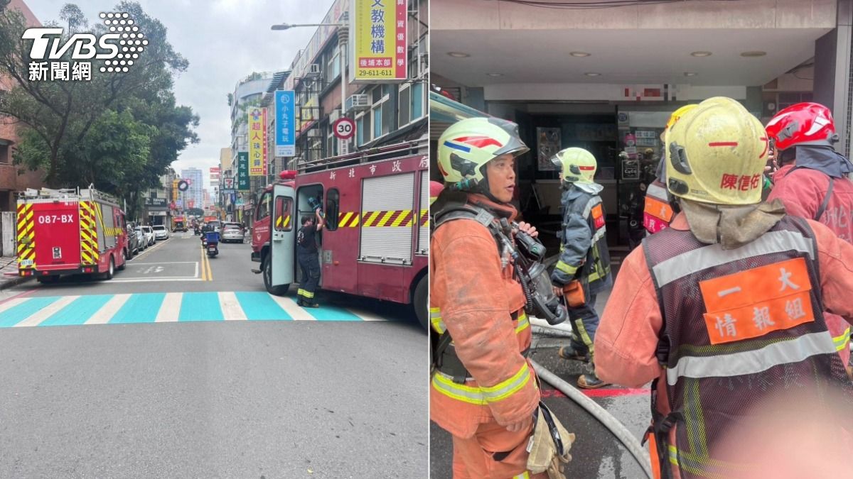 快訊/新北板橋手搖飲店突竄火煙「全面燃燒」 警消救出7人