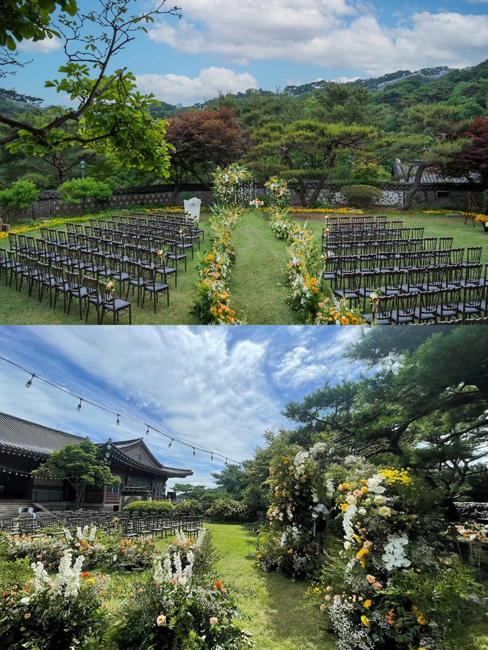 三清閣租金不低,加上花藝布置,韓媒粗估兩人婚禮要價上億韓元。(圖/翻攝自三清閣官網)