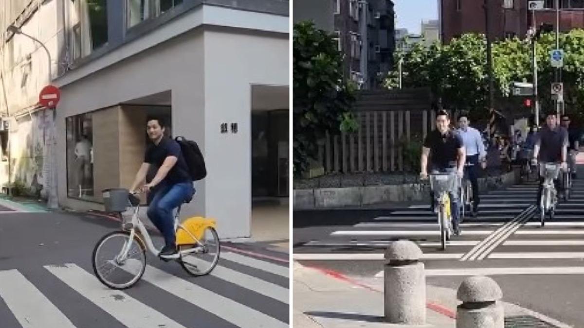 蔣萬安騎YouBike「2違規」被抓包!尷尬急繳罰款