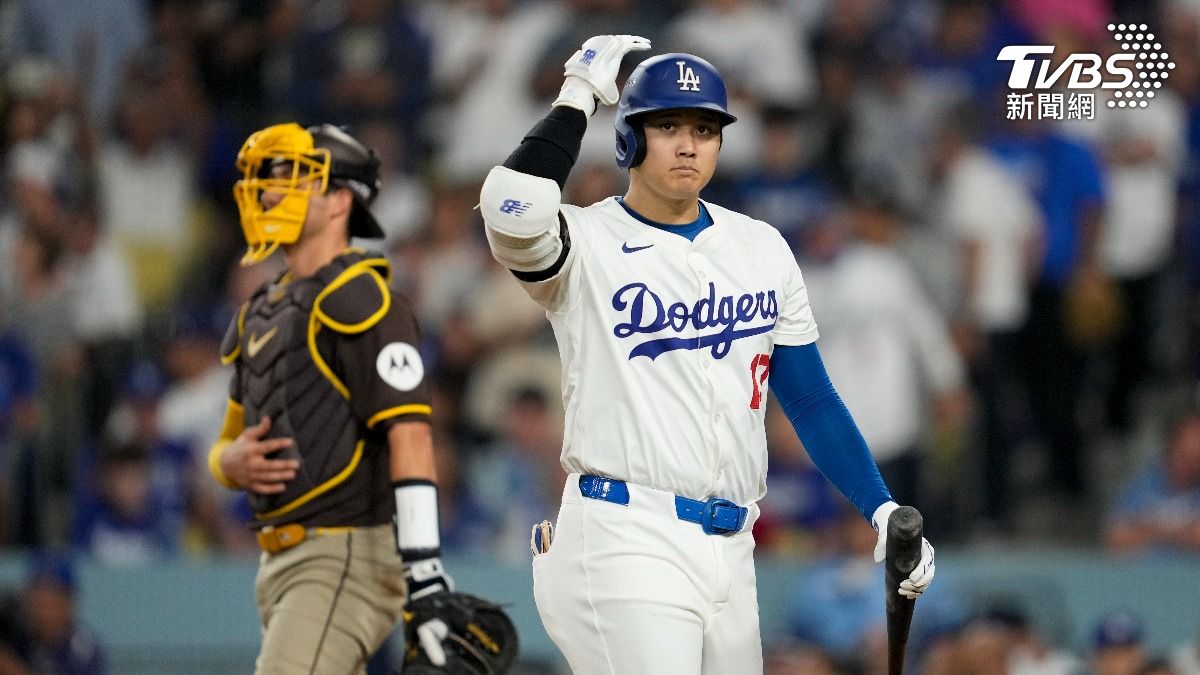 大谷翔平本場苦吞3次三振。(圖/達志影像美聯社)