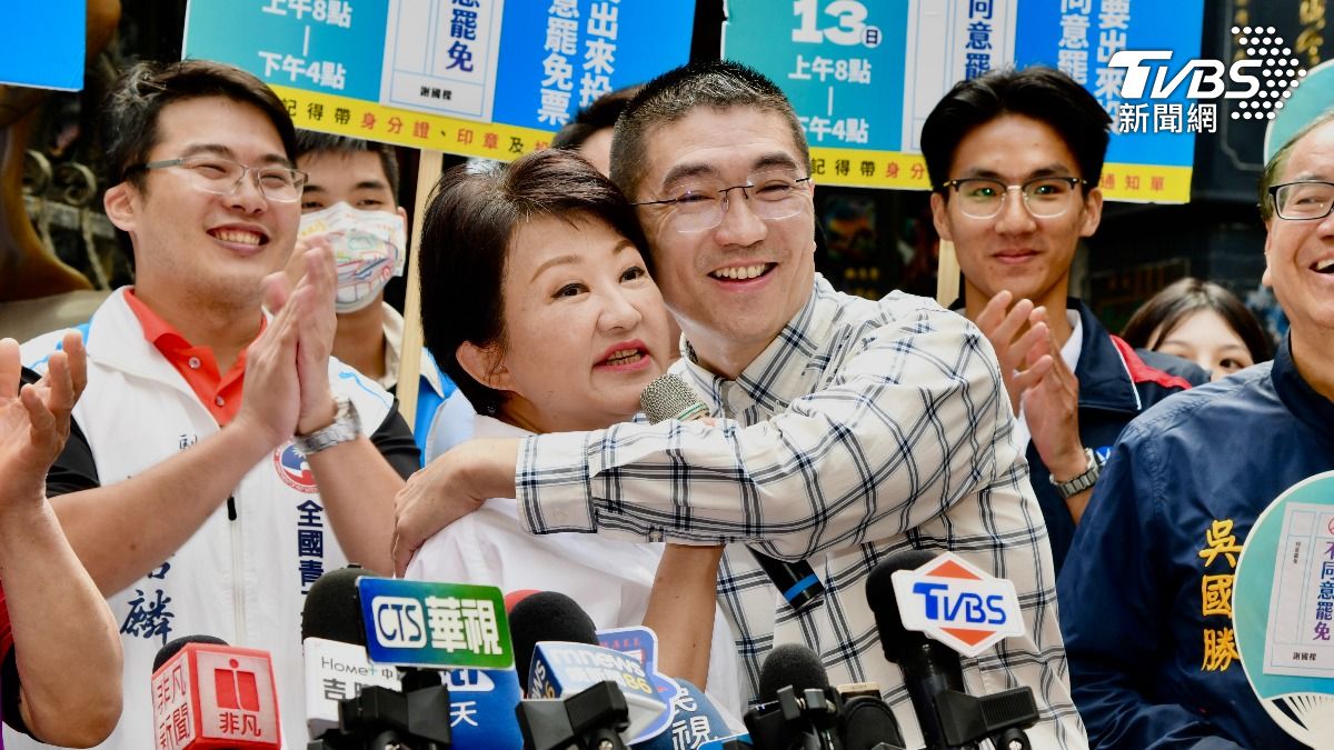 盧秀燕今日也北上為謝國樑站台。(圖/胡瑞麒攝)