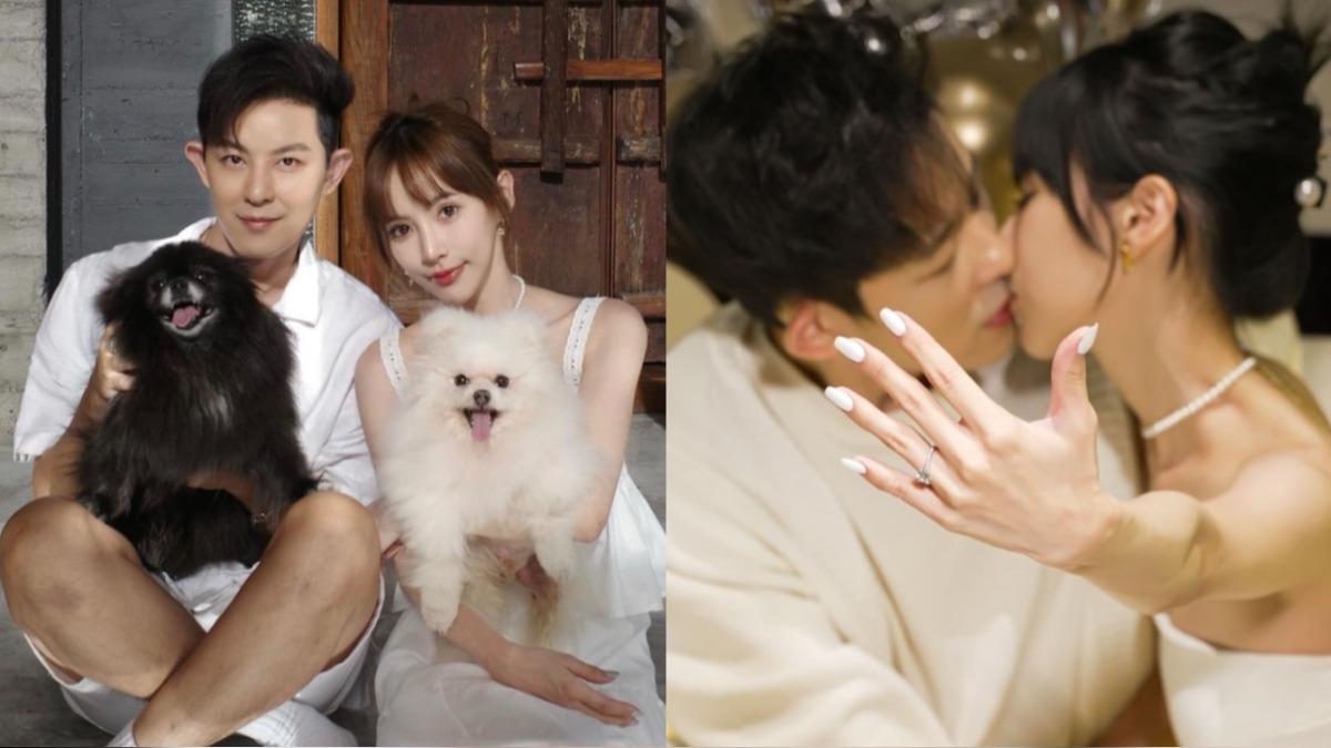 說到做到!敖犬二度求婚女友超浪漫 發發淚崩甜喊:我願意