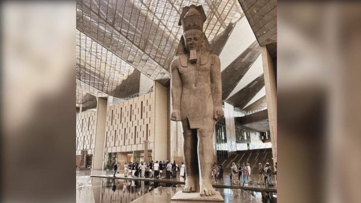 藍西茲二世(Ramses II)雕像。(圖/翻攝自 X @histories_arch)