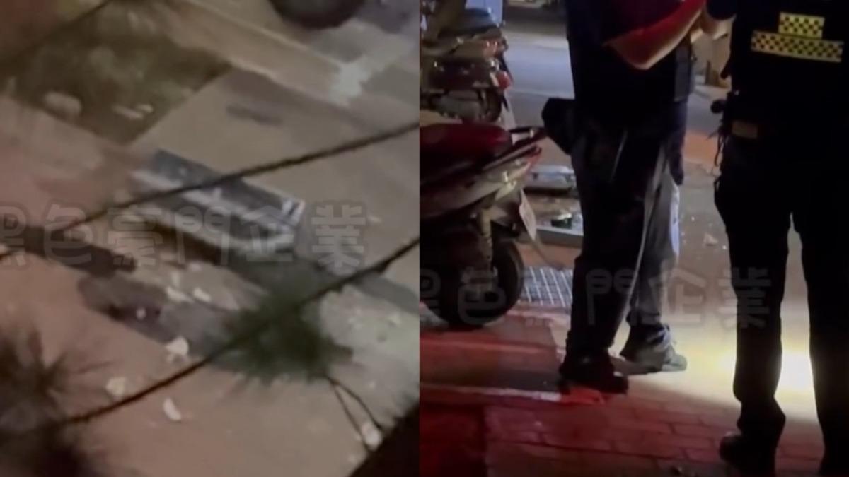 有片/台中西屯暗夜巨響!電視機、玻璃從天降 滿地殘骸畫面曝