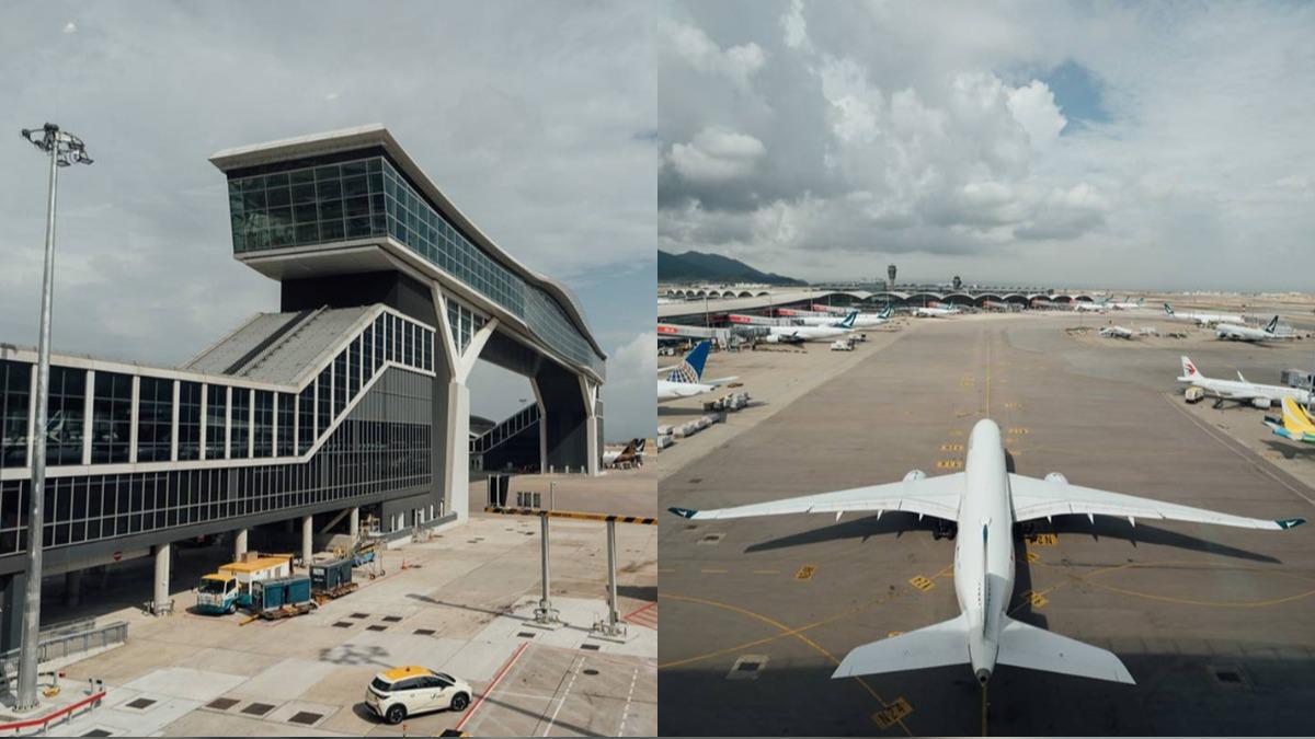 航空迷必去!飛機從腳下穿過 香港機場「天際走廊」畫面超壯觀