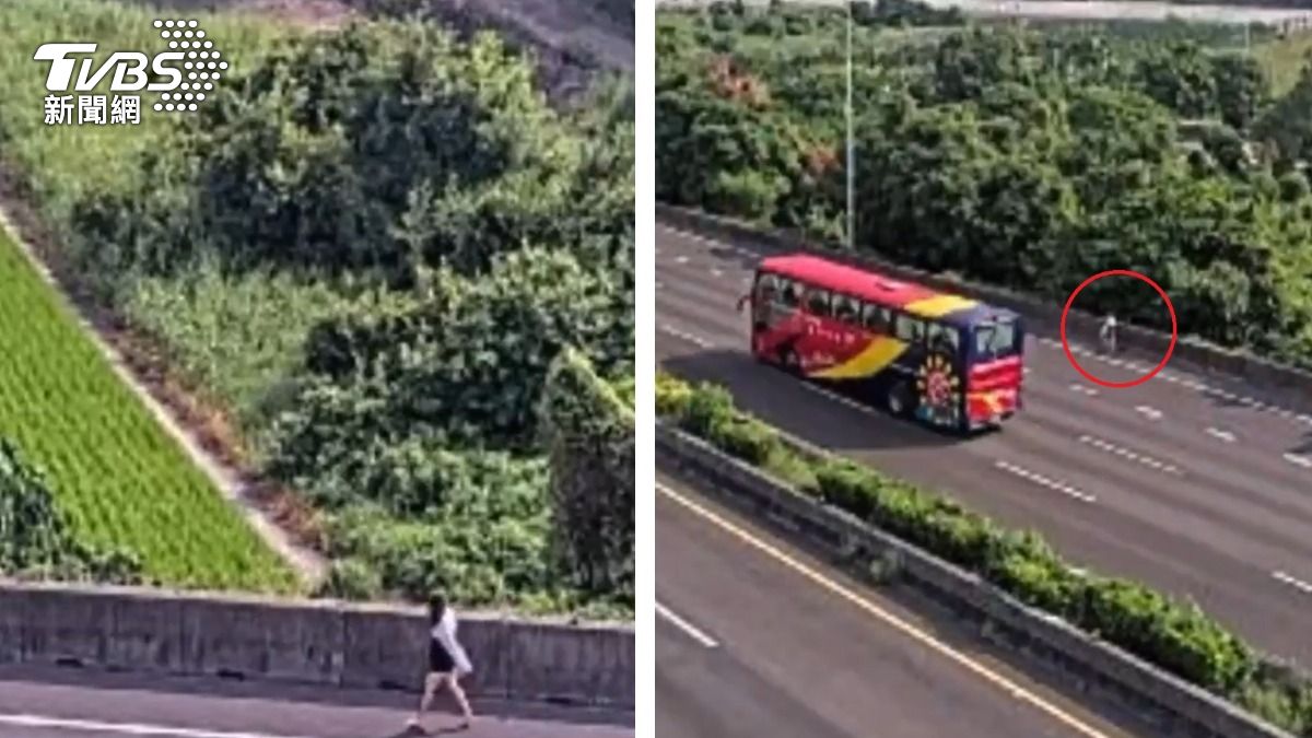 短裙小姐姐徒步走上國道!駕駛全嚇壞 警要罰了