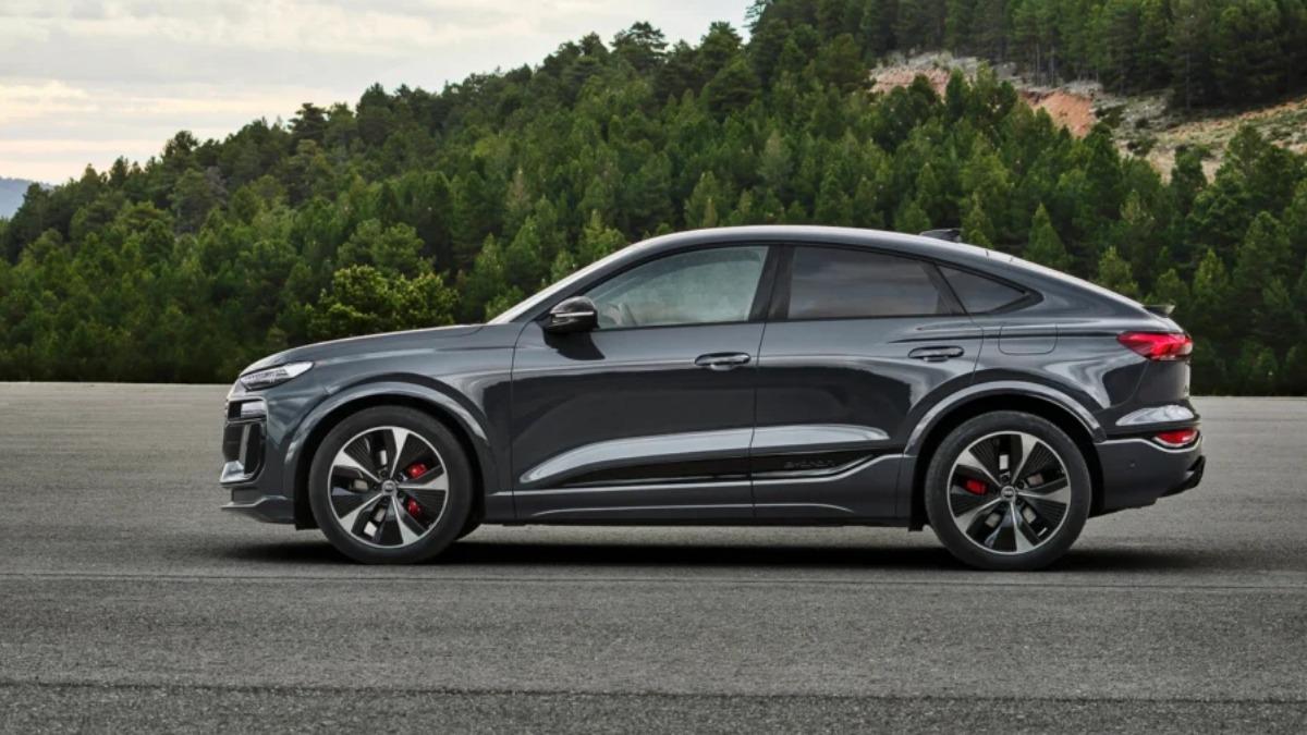 Audi重新設計Q6 Sportback e-tron的A柱角度與車頂、窗框線條。(圖/Audi)