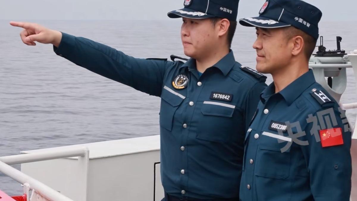 中國海警監控我方畫面。（圖／翻攝自《央視新聞》）