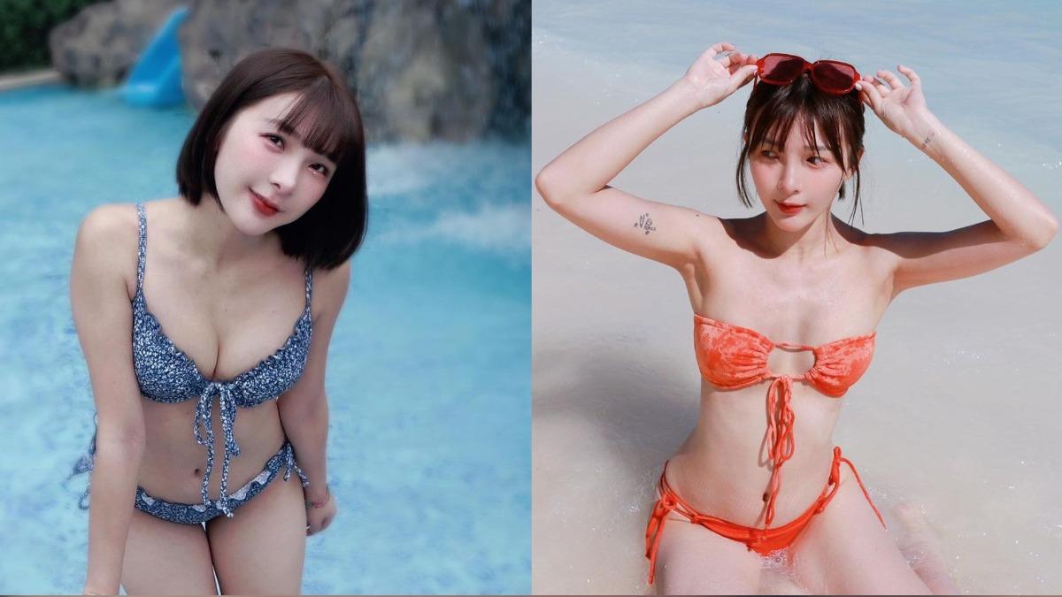 林可擁有火辣身材以及招牌甜美笑容,吸引大批粉絲喜愛。(圖/翻攝自林可IG)