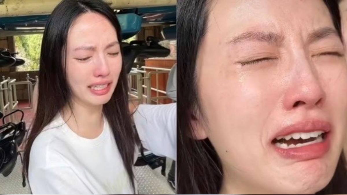 女星「遊樂園痛哭失聲」23秒片外流!崩潰哭喊:我相信了你