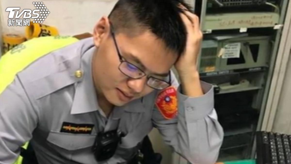 不幸殉職的厚德派出所警員黃瑋震。(圖/TVBS)