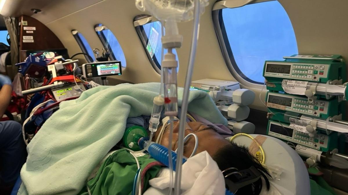 亞洲首例！「飛行加護病房」葉克膜搬上機　載心梗台商返台搶命