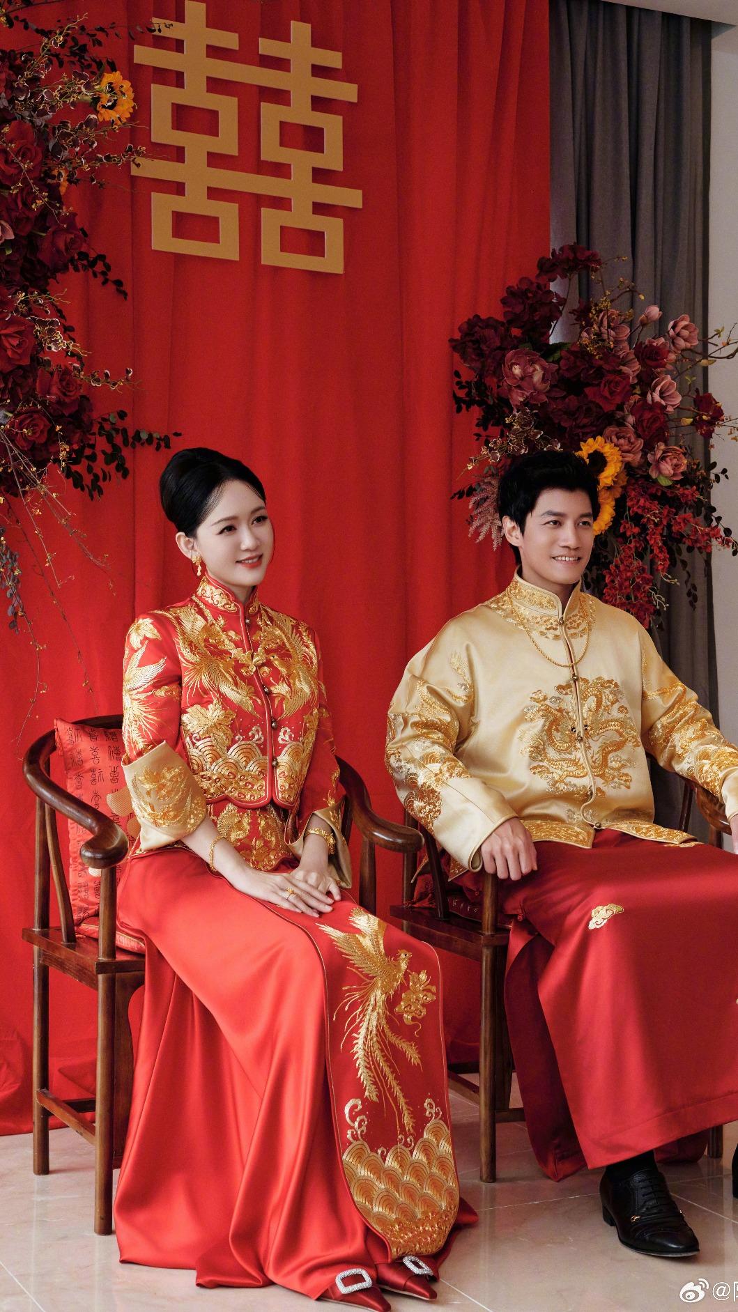 陳喬恩日前在老公家鄉馬來西亞補辦婚禮。(圖/翻攝自微博)