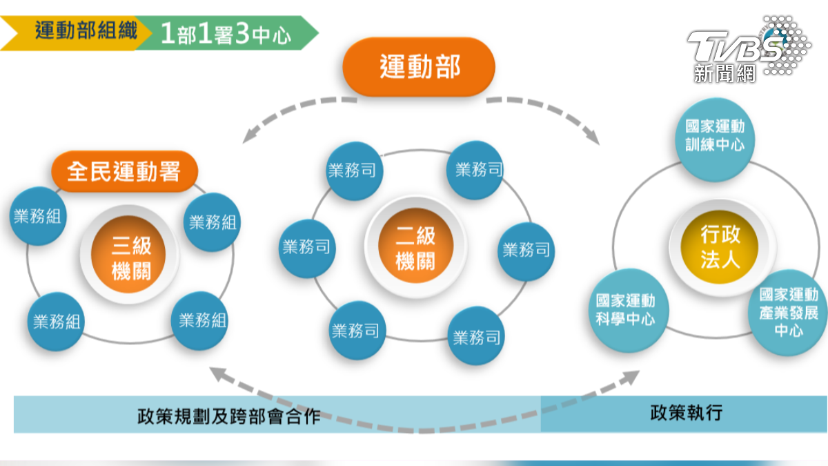 運動部組織架構。（圖／體育署提供）