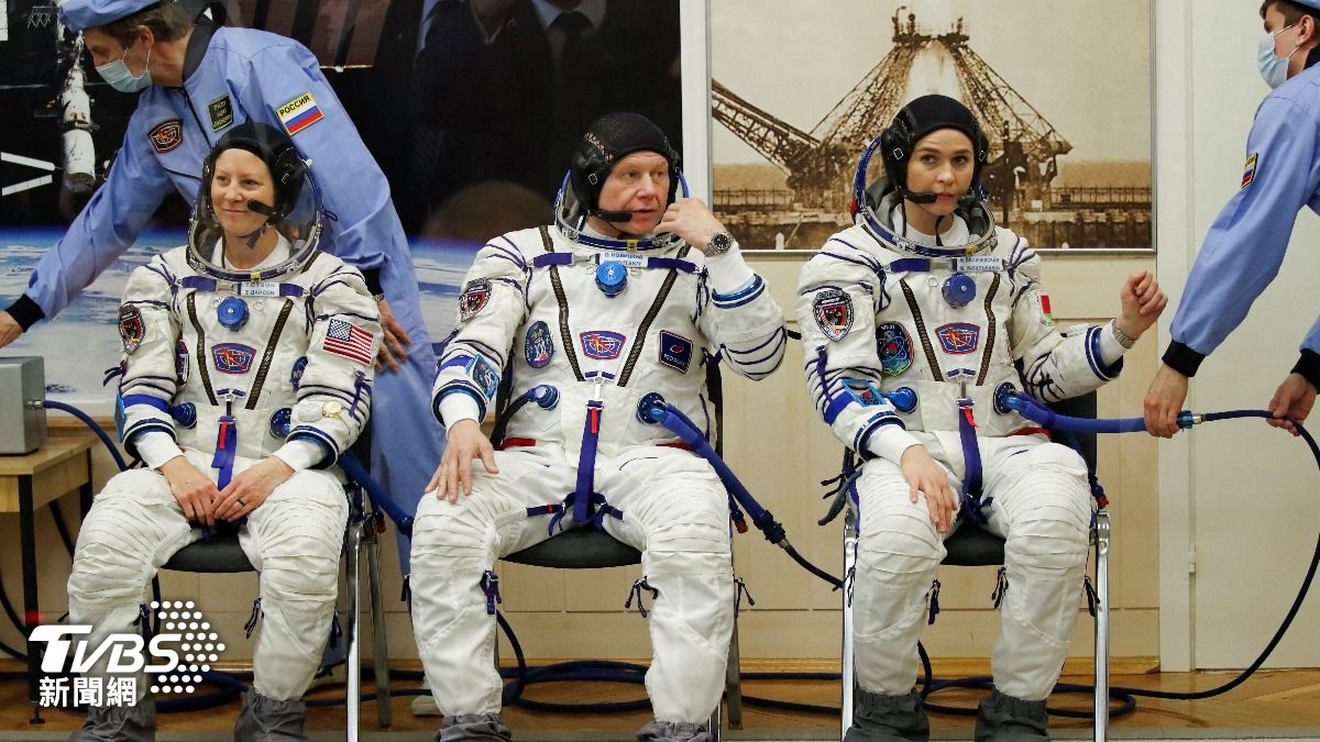 國際太空站目前使用的太空裝樣式。(圖/達志影像路透社)