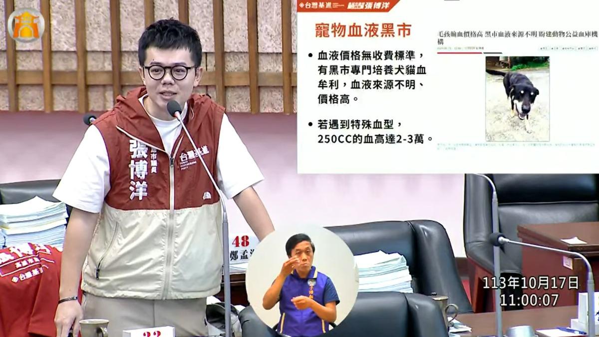  高市議會今日進行農林部分業務質詢。（圖／翻攝自高雄市議會直播）