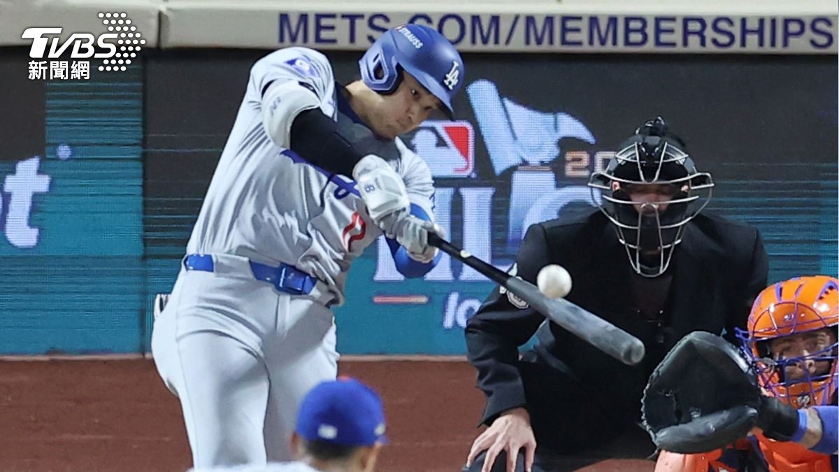 MLB季後賽／道奇第4戰！　大谷翔平首打席「猛轟全壘打」