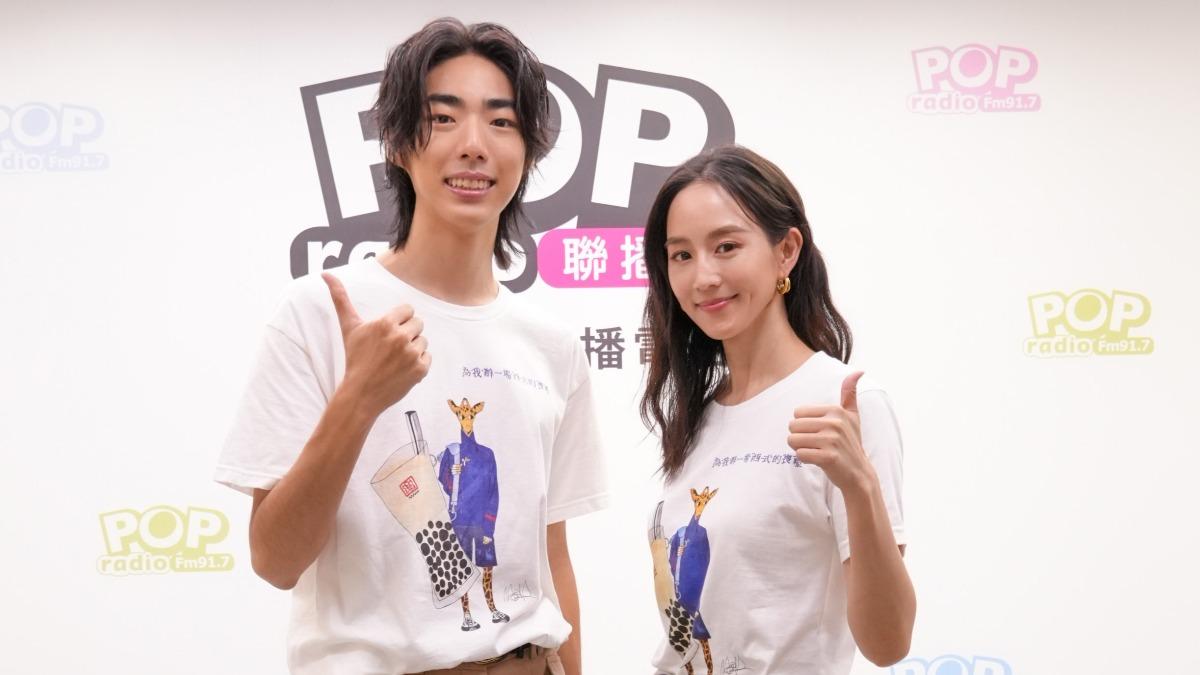 郭品希自爆拍戲後向心儀對象告白,讓張鈞甯不停追問細節。(圖/POP Radio提供)