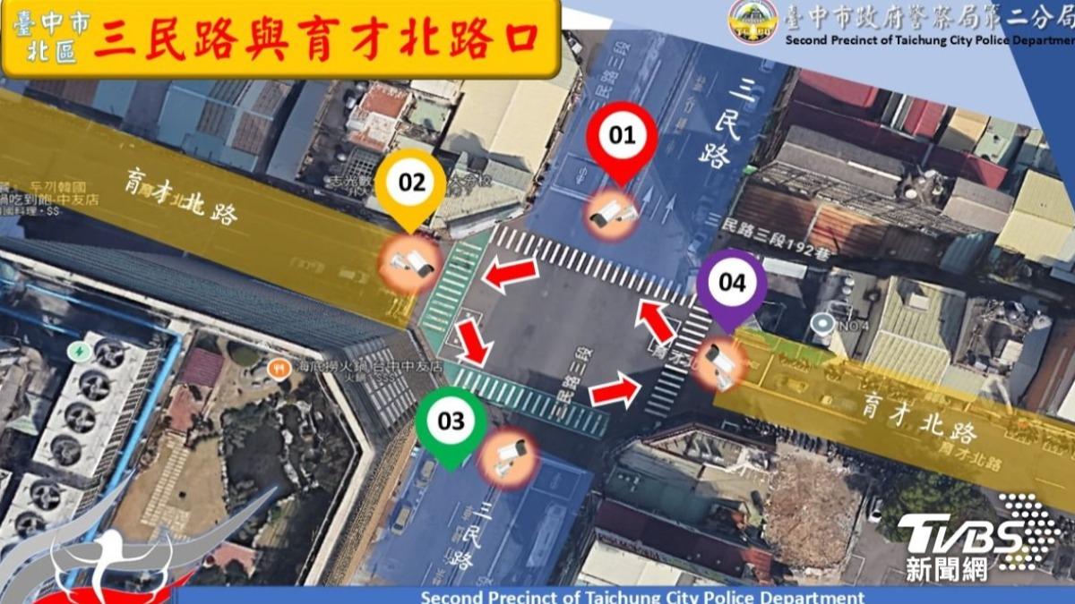 6000元直接飛了！台中首創「不停讓行人」科技執法　0死角偵測