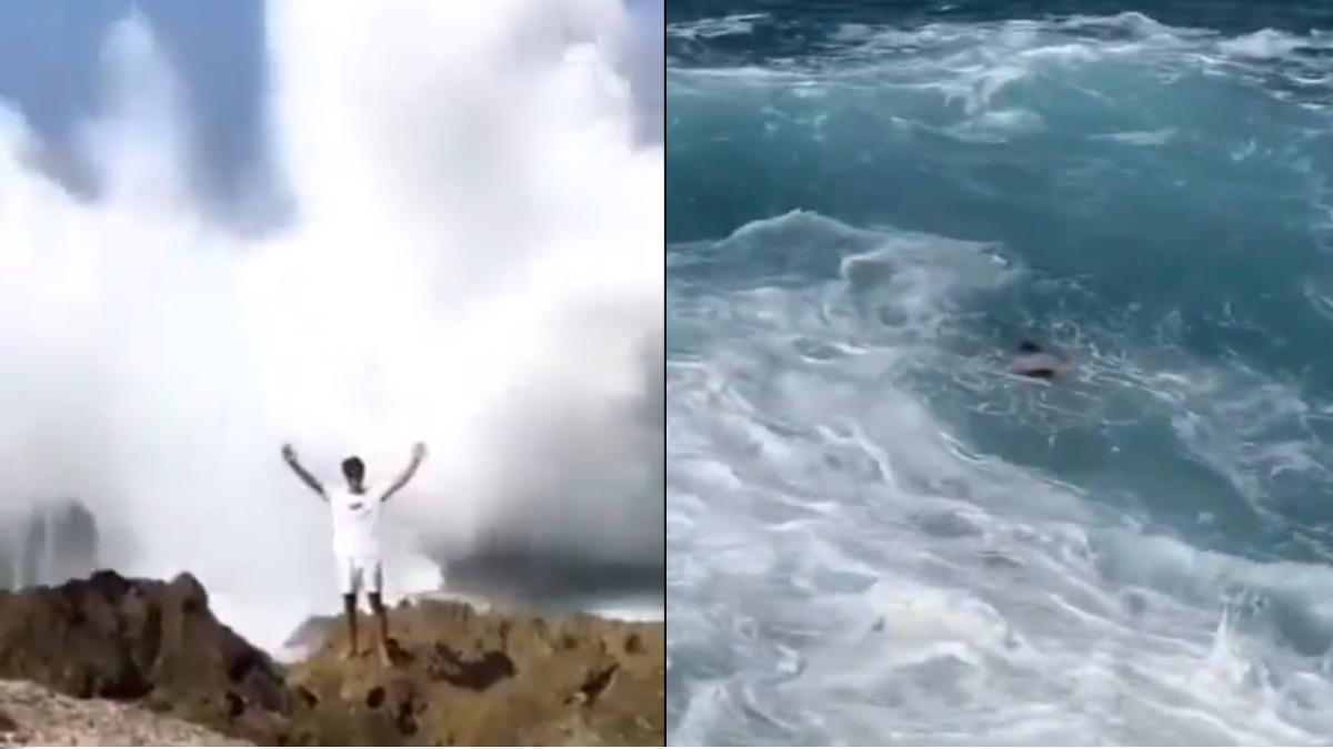 印尼男岸邊拍照遭巨浪捲走 同行友人幫拍笑出聲後才驚覺不對勁