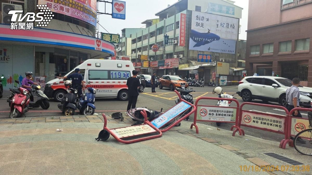 台中翁遭無照男醫院門口猛撞!目擊者控「急診冷血、車跑錯」 醫消吐真相