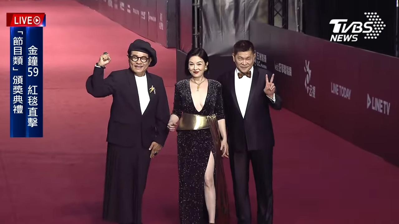 許效舜、苗可麗、澎恰恰（左起）以《超級夜總會》入圍。（圖／TVBS）