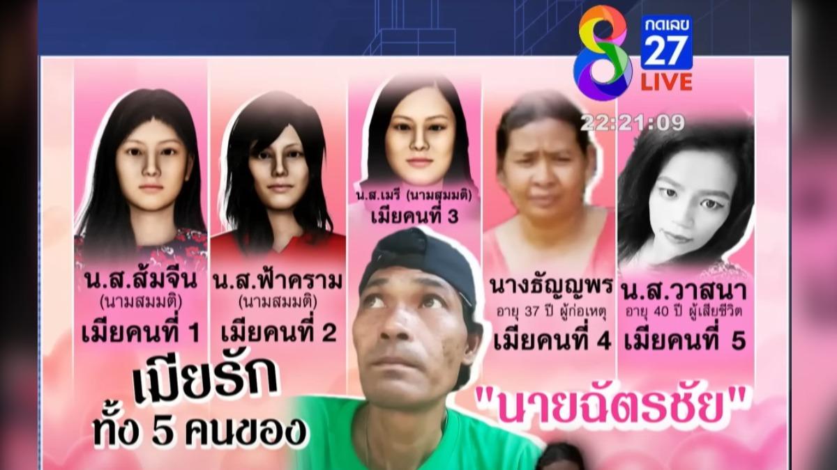 查猜的五房太太不幸被槍殺。（圖／翻攝自YouTube ข่าวช่อง8）