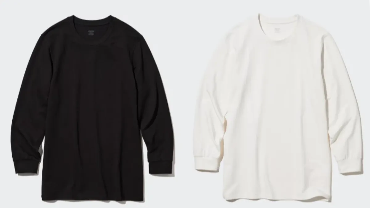 UNIQLO打底衣推薦:HEATTECH圓領T恤。(圖/翻攝自UNIQLO)