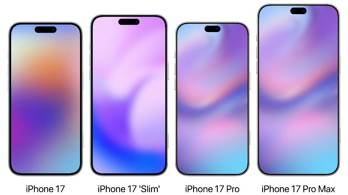 iPhone 17全系列預測圖。(圖/翻攝X@theapplehub)