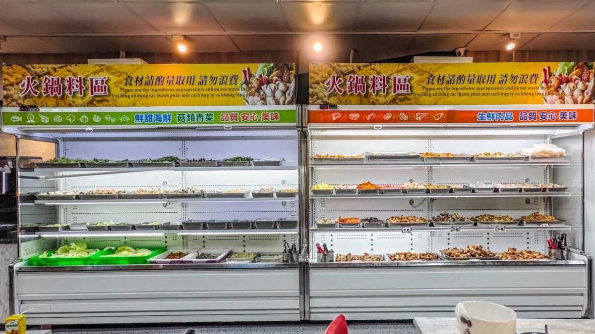火鍋食材選擇豐富。（圖／阿綿吃FUN最大提供）