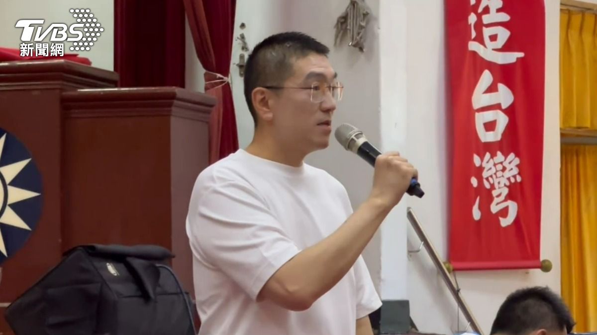 謝國樑向民眾致謝。(圖/TVBS)