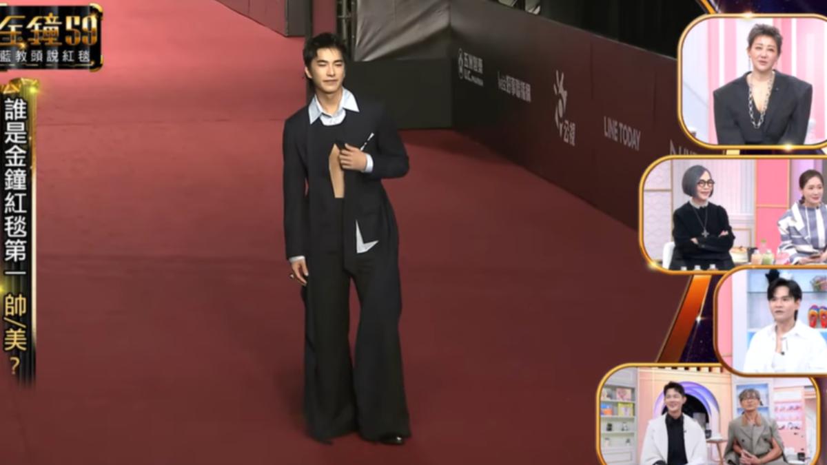 曾敬驊太緊張,手一直不知所措。(圖/TVBS)