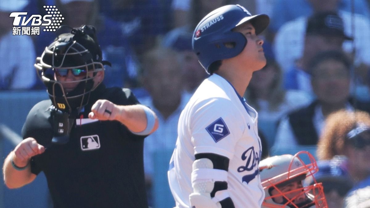 大谷翔平G2面對馬奈亞苦吞2K。(圖/達志影像美聯社)