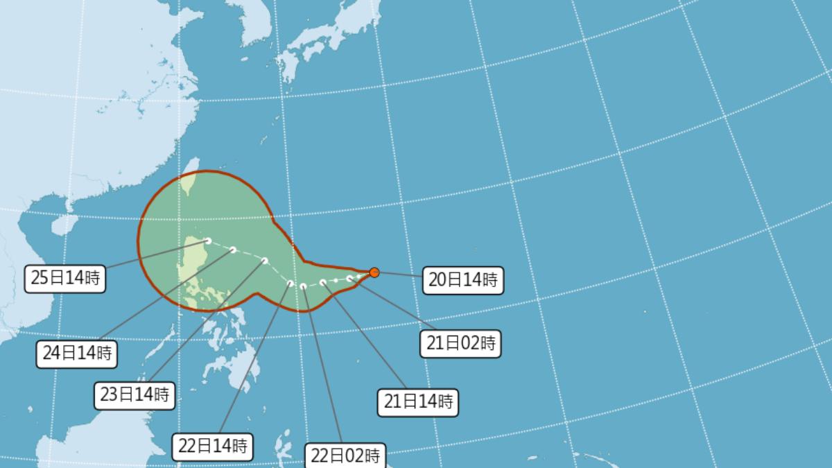 天氣/熱帶低壓最快明升級颱風「潭美」 估這天最接近台灣