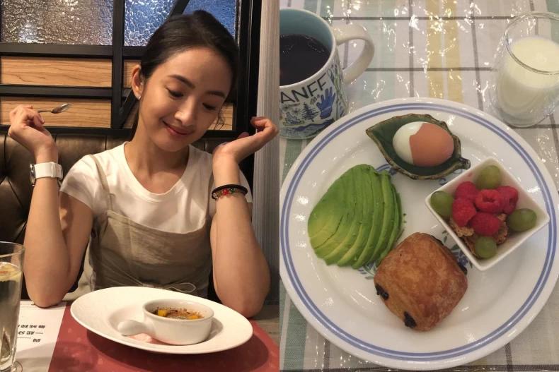 林依晨減肥時會選擇水煮食物，避免攝取過多熱量。（圖／翻攝自林依晨IG）