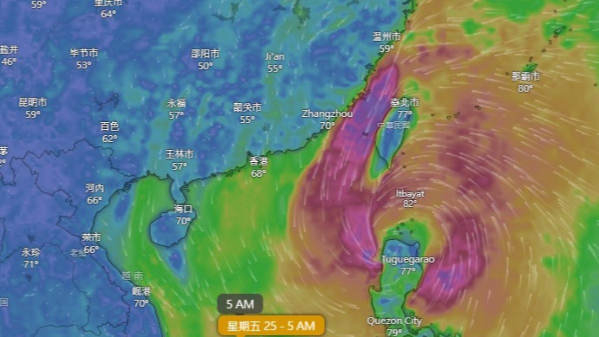 天氣／準颱風潭美「恐升中颱」！關鍵轉折時間曝　這2天風雨最劇