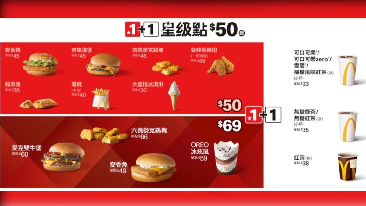 麥當勞星級點。（圖／翻攝自Dcard）