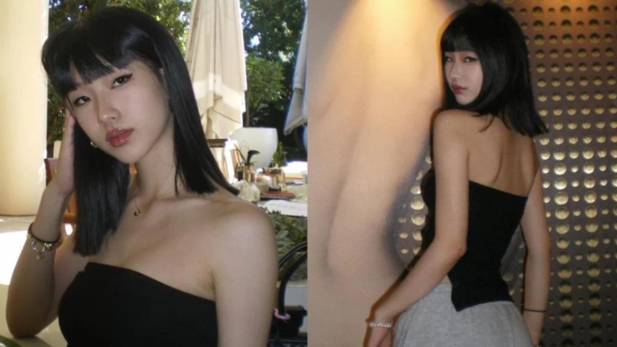Elly許曦文近期將一頭及腰長髮剪短，俐落的齊瀏海短髮造型。（圖／翻攝自許曦文IG）