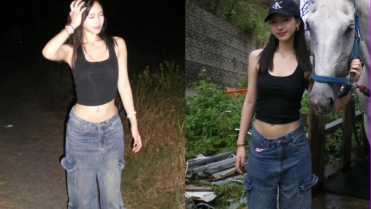 Elly的歐美風造型螞蟻腰超吸睛。（圖／翻攝自許曦文IG）