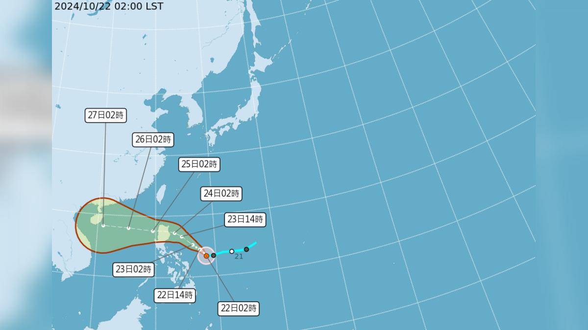 天氣／輕颱潭美動態曝！「6地區」防雨彈強襲　估週四進入南海
