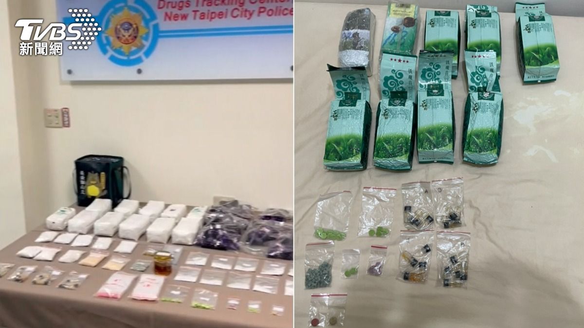 警方查扣市價約2500萬元的毒品。(圖/TVBS)