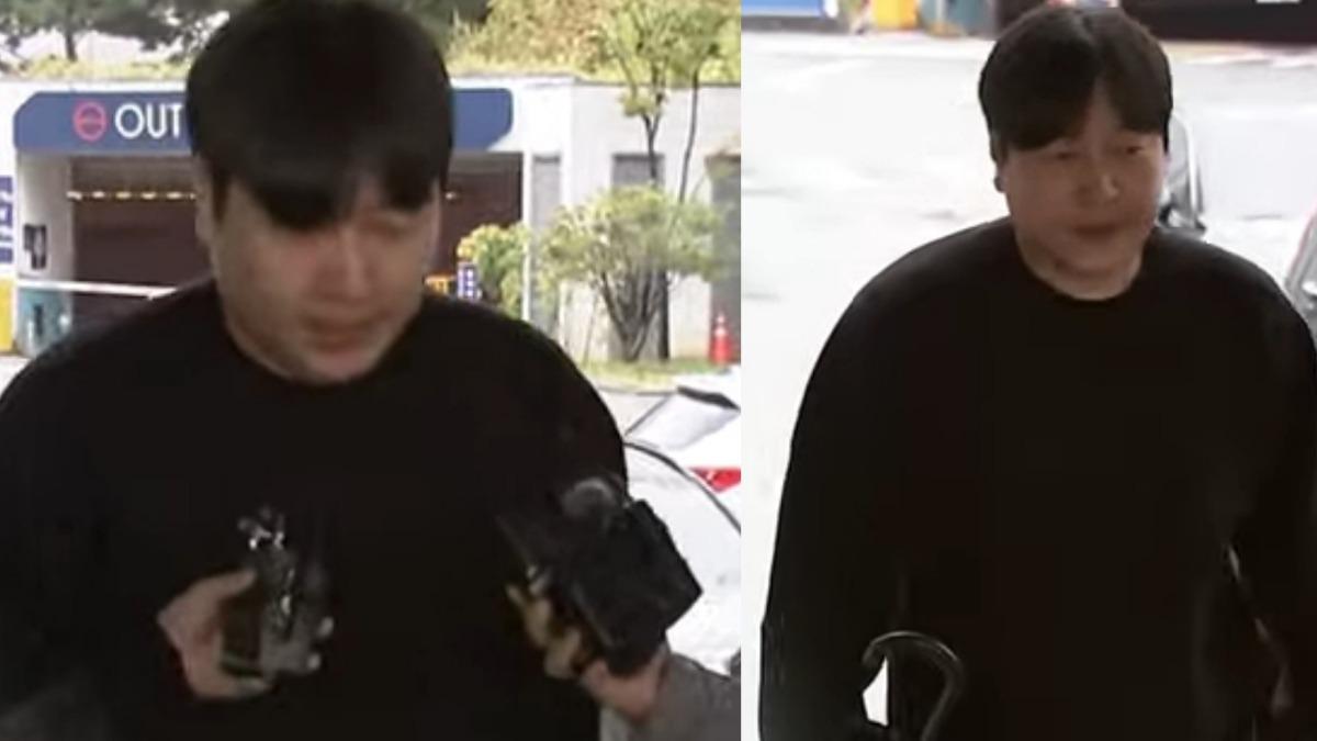 李陳鎬非法賭博欠鉅款!黑衣現身警局 連鞠躬4次道歉
