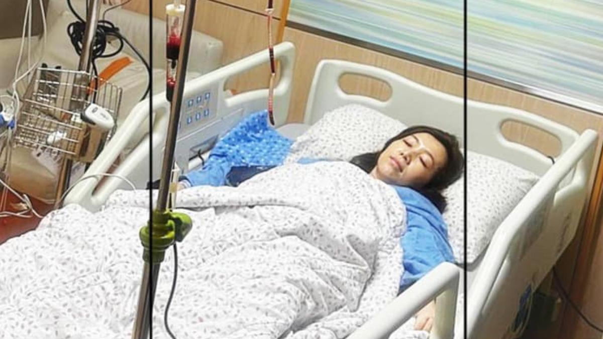 廖家儀爆開刀!緊急「輸血2輪」推進手術房 臥床吊點滴