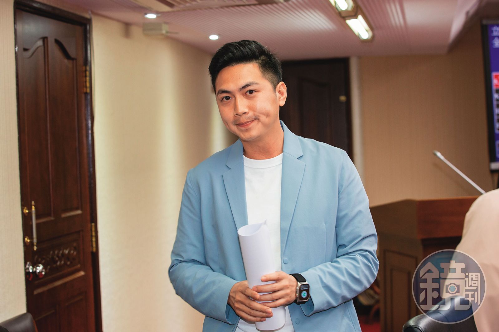 台中立委廖偉翔(圖)被罷免團體鎖定,服務處還被市府認定是違建。(圖/鏡週刊)